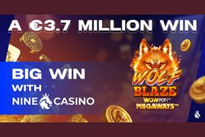 Player Wins 3.7 Million Euros at NineCasino with Wager of 20 Cents